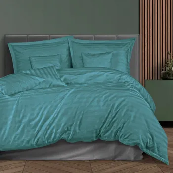 Povlečení Povlečení 140x200 bambus proužky mořské 4dílné