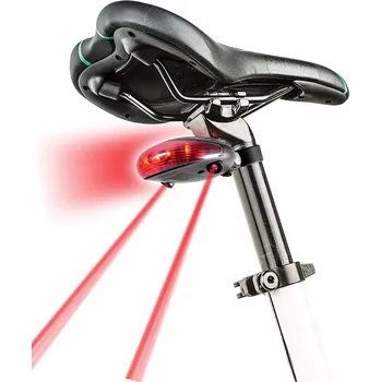 Cyklosvítilna ZADNÍ SVĚTLO NA KOLO 5 LED LASER 3 REŽIMY SVÍCENÍ