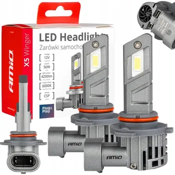 Žárovka Žárovky Amio X5 Winger HB3 50 W 2 ks