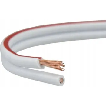 elektrický kabel Reproduktorový kabel Elektrokabel SMYp bílý 2 x 0,35 mm2 100 m