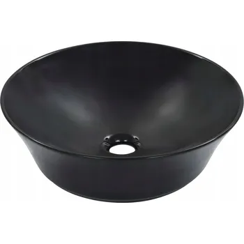 Umyvadlo na desku kulaté VidaXL černé