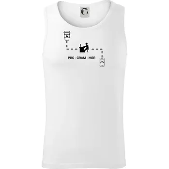 Programátor mobil - Tílko pánské Core - L ( Bílá )