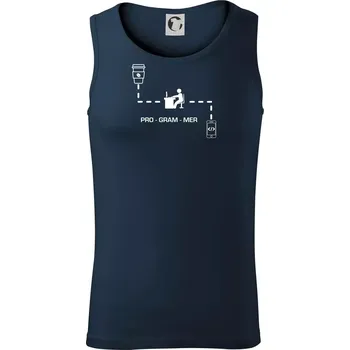 Programátor mobil - Tílko pánské Core - 2XL ( Námořní modrá (velmi tmavá - téměř černá) )