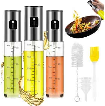 Dávkovač mýdla 100ML ROZPŘESOVAČ NA OLIVOVÝ OLEJ DÁVKOVAČ DÁVKOVAČ SKLO ATOMIZÉR 3 KS