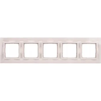 vypínač Pětidílný Rámeček Kontakt-simon bílý