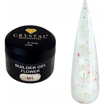 Lak na nehty Stavební gel Flower #1 50ml CRYSTAL PROFESSIONAL stavební gel