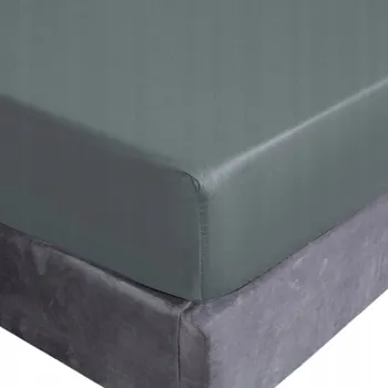 Prostěradlo PROSTĚRADLO BAVLNĚNÉ S GUMOU 200x220+25 ŠEDÉ