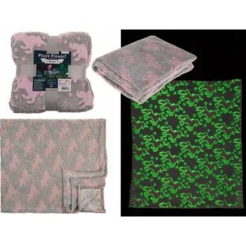 deka Deka ootb 130 x 150 cm šedá se zvířátky