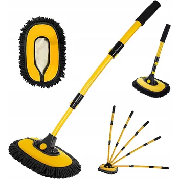 Mycí kartáč na vozidlo Kartáč na mytí auta z mikrovlákna s teleskopickou rukojetí