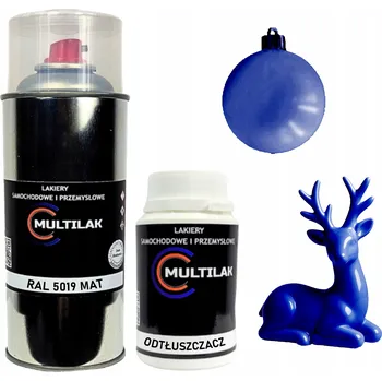 Barva ve spreji Matný lak ve spreji na figurky, skleněné a keramické ozdoby RAL 5019