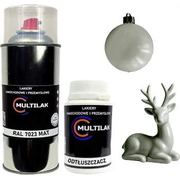 Barva ve spreji Matný lak ve spreji na figurky, skleněné a keramické ozdoby RAL 7023