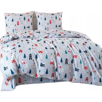 Povlečení Povlečení 160x200 cm Vánoční Šedé