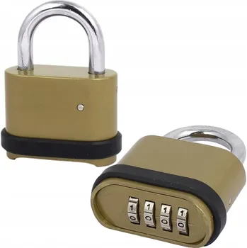 Visací zámek Pozinkovaný visací zámek na 4-číselný kód 52mm 2X Pozinkovaný visací zámek