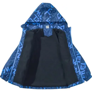 Chlapecká bunda Zimní chlapecká bunda s kapucí Teplá prošívaná bunda na zip Podzimní a zimní oblečení Pohodlný bavlněno-polyesterový materiál pro každodenní nošení modrá 10