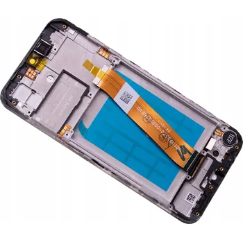 ORG LCD displej Samsung A01 2020 SM-A015f ČERNÝ S RÁMEČKEM A MALÝM KONEKTOREM