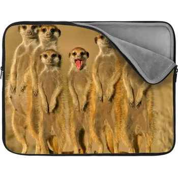 pouzdro na notebook Sablio Obal na notebook Surikaty - 17"