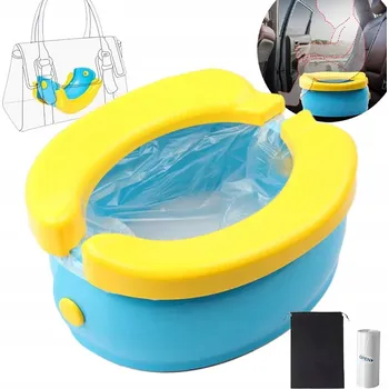 Nočník Přenosná toaleta pro děti Ergonomická, snadno se čistí, skládací nočník