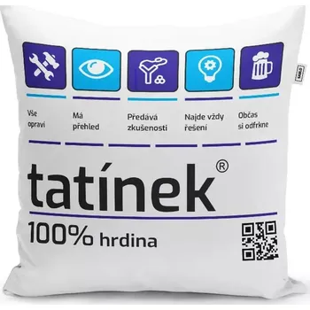 Polštář Sablio Polštář Tatínek: 40x40 cm