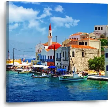 Obraz Sablio Obraz Domky na pobřeží - 50x50 cm