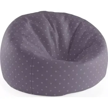 Sedací pytel Sablio Sedací vak Cocoon Bílé čtverce - 115 x 75 x 45 cm