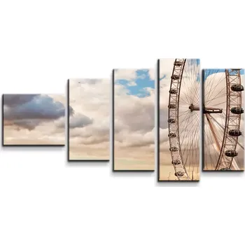 Obraz Sablio Obraz - 5-dílný London eye - 100x60 cm
