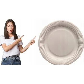 Jednorázové nádobí Papírové talířky HP 100 ks