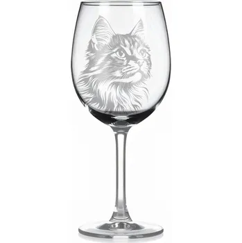 Sklenice Sklenice na víno s kočkou – motiv 65