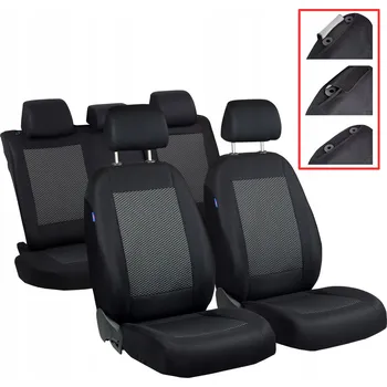 Potah sedadla UNIVERZÁLNÍ AUTO POTAHY SADA PEUGEOT 2008 TROJÚHELNÍKY