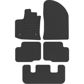 autokoberec Kobercové rohožky Edecor velurové 5 ks