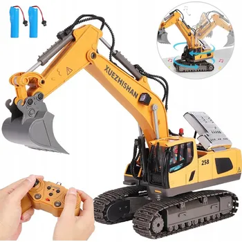 RC model auta PÁSOVÝ BAGR DÁLKOVĚ OVLÁDANÝ NA 2.4GHz S SVĚTLEM