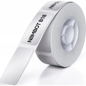 Samolepící etiketa Stříbrné samolepící etikety samolepky pro tiskárnu Niimbot B18 14x50