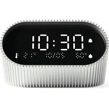 Budík Budík Lexon stříbrný 9 Cm