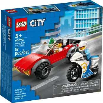 Stavebnice LEGO LEGO City 60392 Honička auta s policejní motorkou