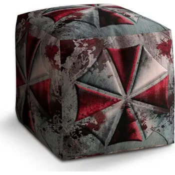 Taburet Sablio Taburet Cube Resident Evil Umbrella Corporation Steel: 40x40x40 cm