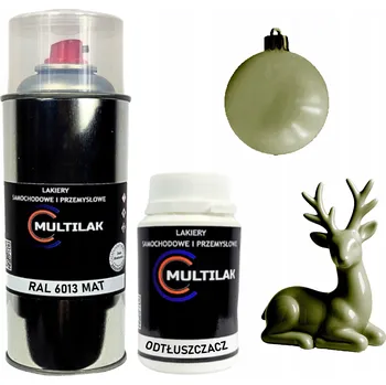 Barva ve spreji Matný lak ve spreji na figurky, skleněné a keramické ozdoby RAL 6013