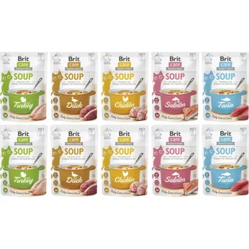 Krmivo pro kočku BRIT CARE SOUP krmivo mokrá polévka pro kočky mix chutí 10 x 75 g zdravá