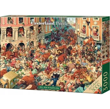 Puzzle PUZZLE 3000 BÝČÍ BĚH V PAMPLUNĚ, CASTORLAND