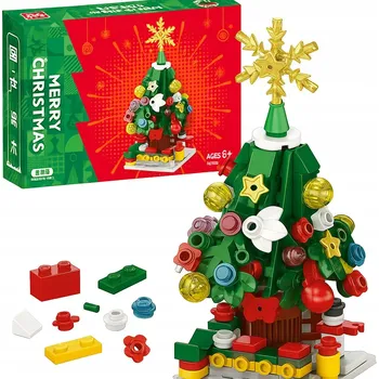 ostatní stavebnice STAVEBNICE: VÁNOČNÍ STAVEBNICE - VÁNOČNÍ STROMEČEK 128 dílů