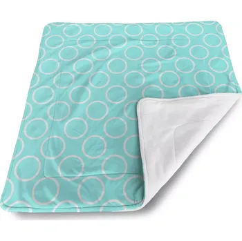 deka Sablio Deka pro miminko Bílé kruhy - 80x100 cm