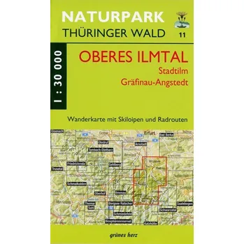 Wanderkarte 11 Oberes Ilmtal, Stadtilm, Gräfinau-Angstedt