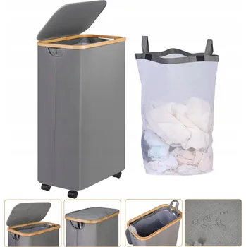 Koš na prádlo KOŠ NA PRÁDLO, SPODNÍ PRÁDLO, HRAČKY, ÚLOŽNÝ BOX S VÍKEM 75L