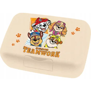 Svačinový box SVAČINOVÝ BOX PRO DĚTI DO ŠKOLY Tlapková patrola BÉŽOVÁ MARSHALL RUBBLE CHASE