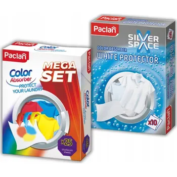 Prací prášek Paclan Ubrousky na praní pro bílé a barevné prádlo 25 ks x2