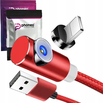 Datový kabel Kabel Phoneo USB - Apple Lightning 1 m červený