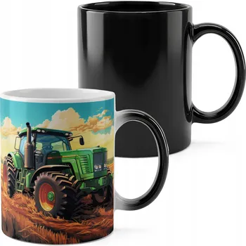 MAGICKÝ HRNEK 330ML S POTISKEM - TRAKTOR ZEMĚDĚLSKÝ STROJ POLE FARMA ZEMĚDĚLEC