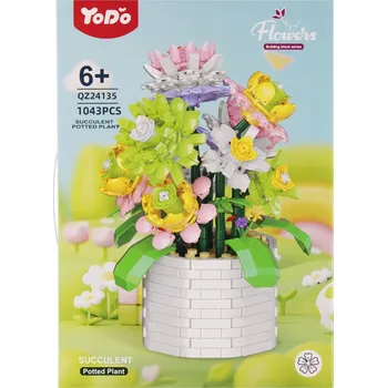 ostatní stavebnice STAVEBNÍ STAVEBNICE SUKULENTNÍ KVĚTINY 1043 DÍLŮ