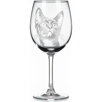 Sklenice Sklenice na víno s kočkou – motiv 47