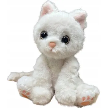 plyšák Plyšák Plyšák Plyšový Mazlíček Přítulníček Kočka Kotě Bílá 35 cm