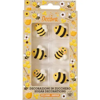 Decora, Itálie Cukrová dekorace včeličky 6ks - Decora | Skvělé pro Váš domácí dort