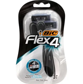 Jednorázové holicí strojky BIC Flex 4, 9 ks
